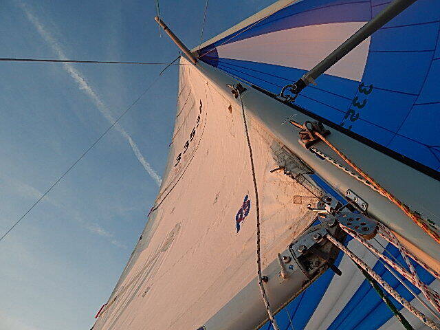 Looking up the mast on Shadowfax